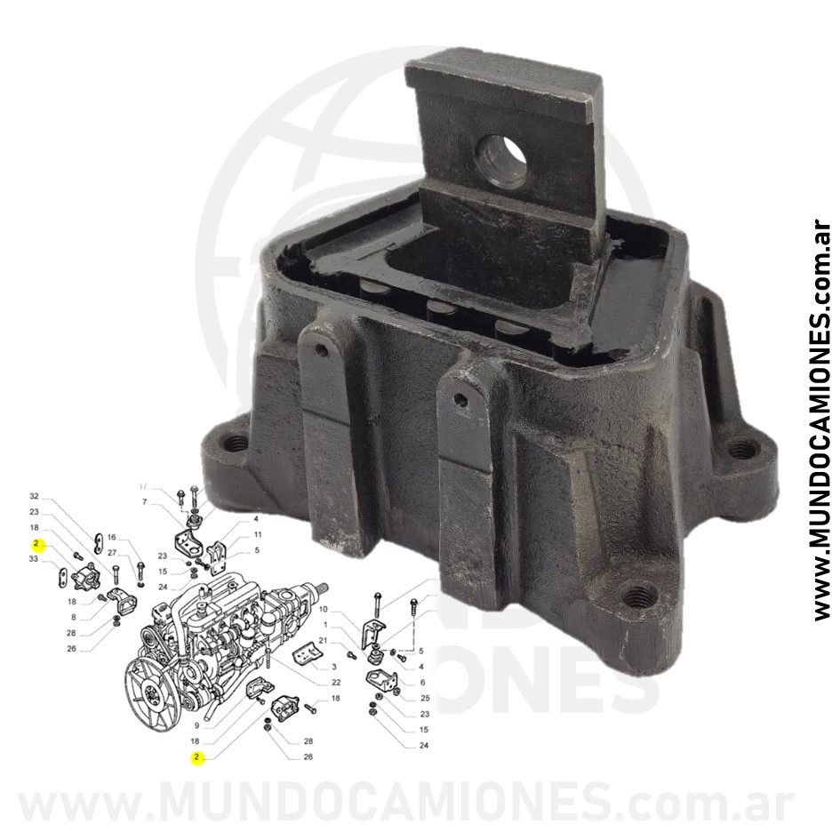 TACO MOTOR DELANTERO IVECO 160e