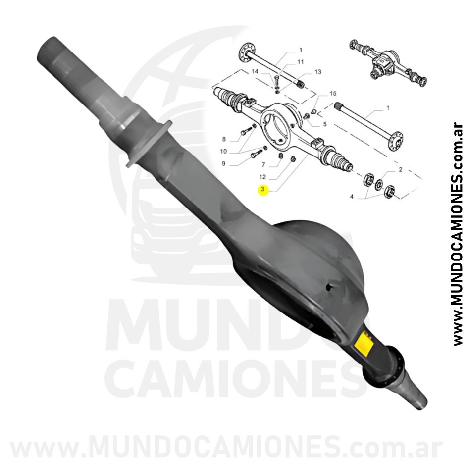 CAÑONERA ROCKWELL 155-240-245 IVECO TECTOR