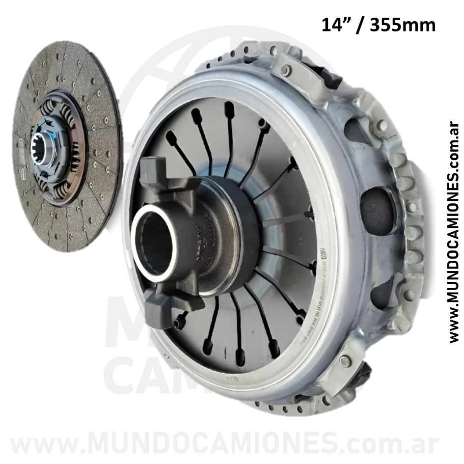 KIT EMBRAGUE 14" 355mm