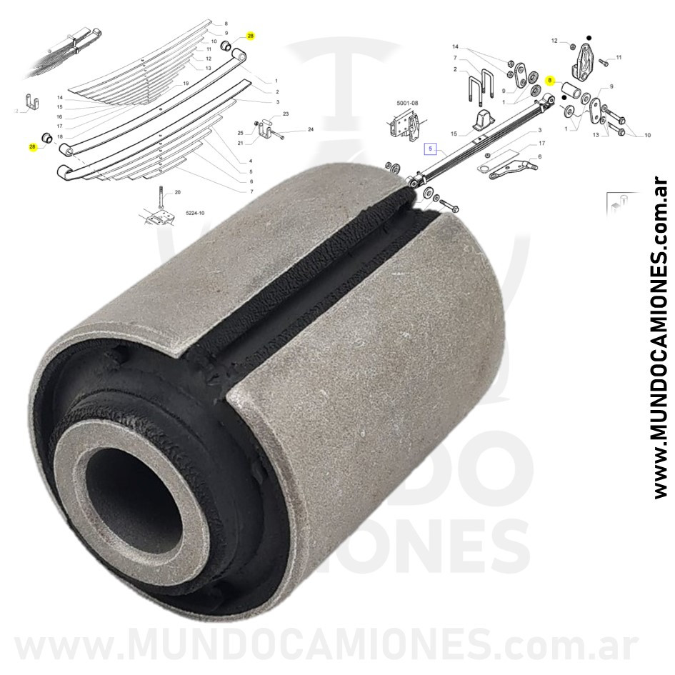 BUJE ELASTICO SUSPENSION IVECO