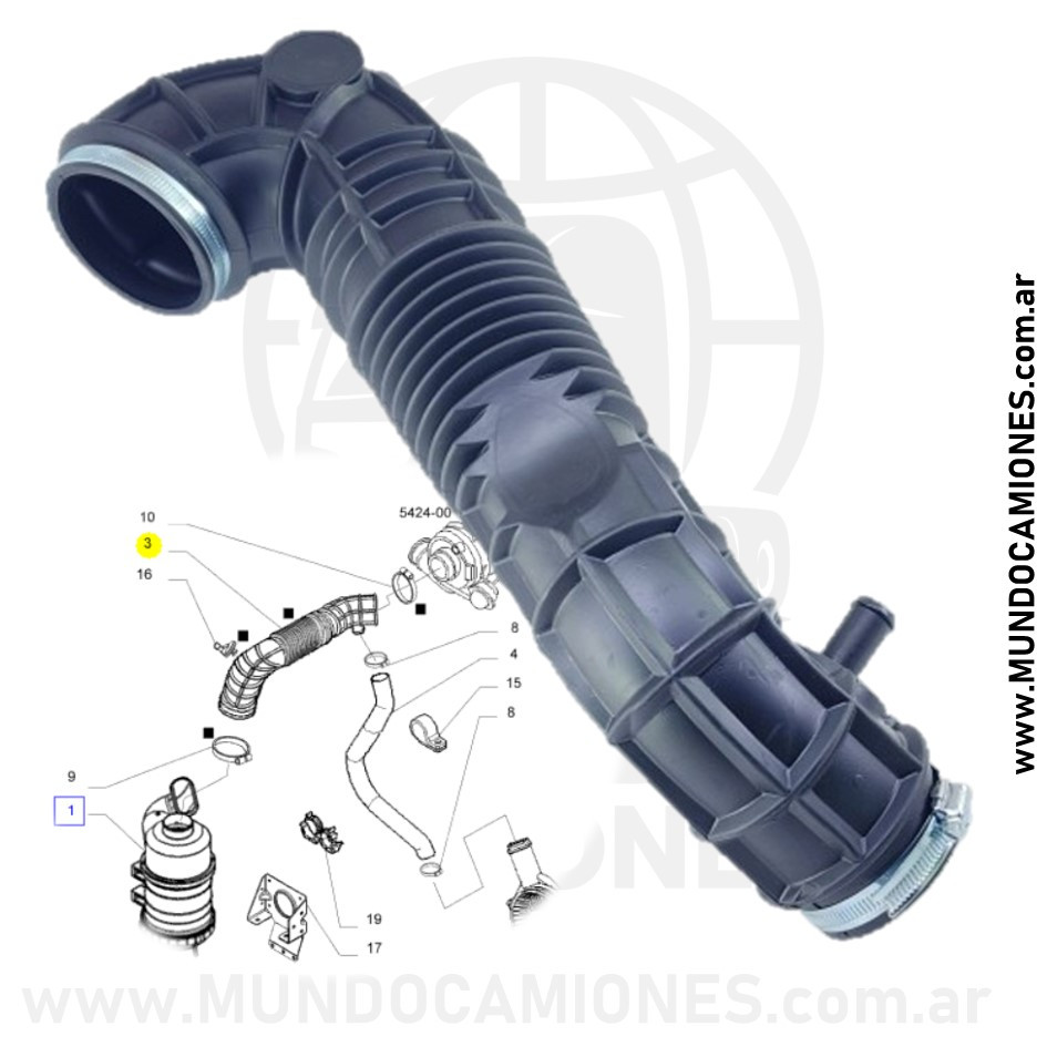 TUBO AIRE TURBO DAILY